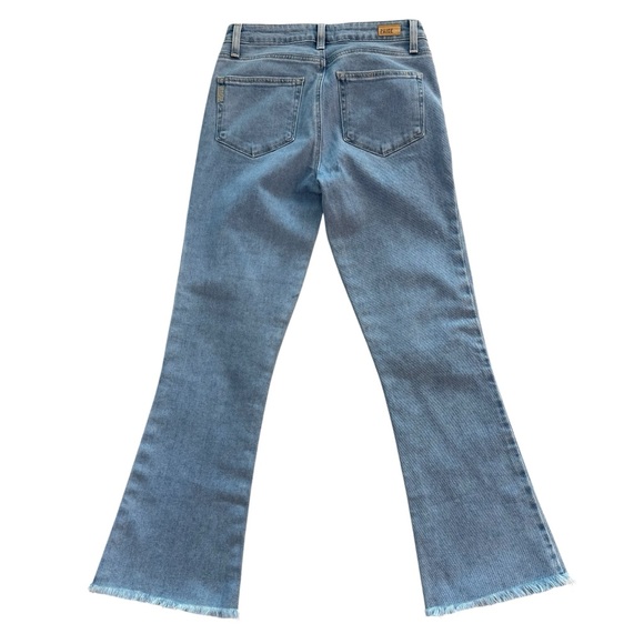 NWOT PAIGE Rory Crop Flare Raw Hem Jeans Size 26 - Picture 5 of 10